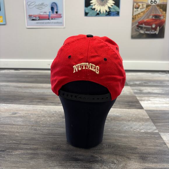 Vintage 90s Wisconsin Badgers Rose Bowl 1994 Red OS Nutmeg Big Ten Champions Hat - Picture 3 of 6